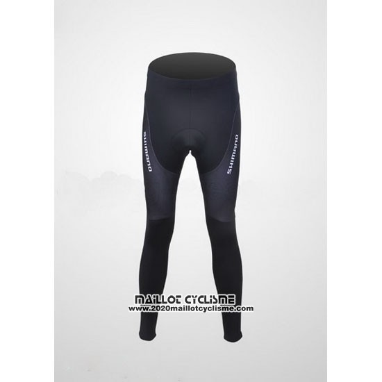 2011 Maillot Ciclismo Shimano Bleu et Gris Manches Longues et Cuissard