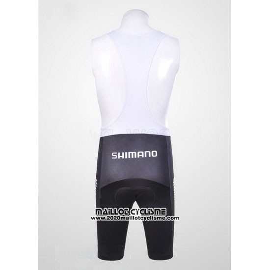 2011 Maillot Ciclismo Shimano Rouge et Noir Manches Courtes et Cuissard