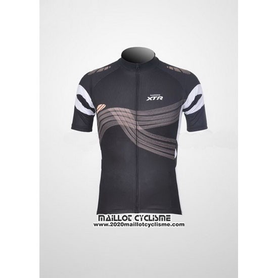 2012 Maillot Ciclismo Shimano Noir et Orange Manches Courtes et Cuissard