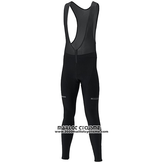 2019 Maillot Ciclismo Shimano Gris Rouge Manches Longues et Cuissard