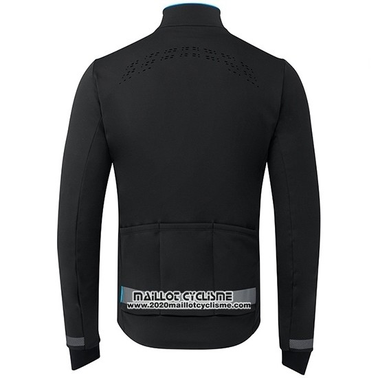 2019 Maillot Ciclismo Shimano Noir Bleu Manches Longues et Cuissard