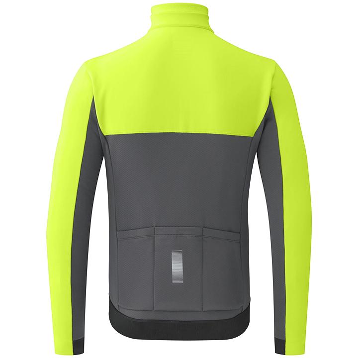 2020 Maillot Cyclisme Shimano Jaune Gris Manches Longues et Cuissard