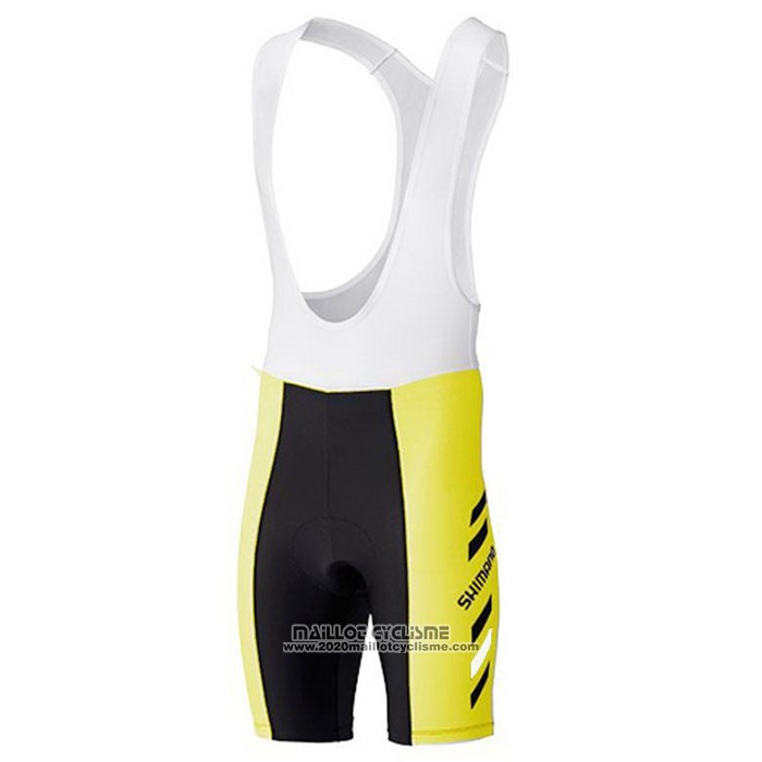2021 Maillot Cyclisme Shimano Blanc Manches Courtes et Cuissard
