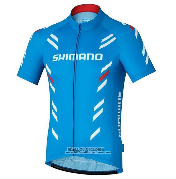 2021 Maillot Cyclisme Shimano Rouge Manches Courtes et Cuissard