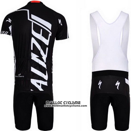 2012 Maillot Ciclismo Specialized Blanc et Noir Manches Courtes et Cuissard
