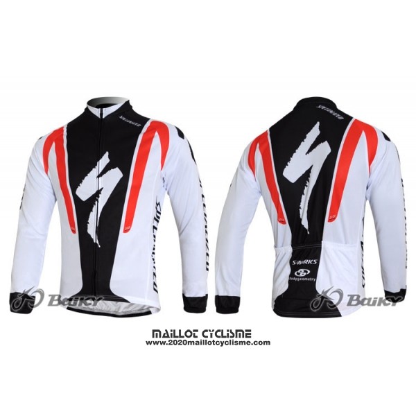 2012 Maillot Ciclismo Specialized Noir et Rouge Manches Longues et Cuissard