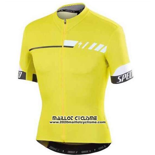 2015 Maillot Ciclismo Specialized Brillant Jaune Manches Courtes et Cuissard