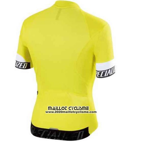 2015 Maillot Ciclismo Specialized Brillant Jaune Manches Courtes et Cuissard
