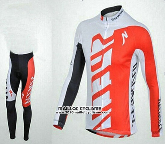 2015 Maillot Ciclismo Specialized Rouge et Blanc Manches Longues et Cuissard