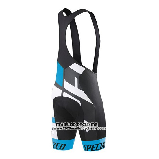 2016 Maillot Ciclismo Specialized Blanc et Azur Manches Courtes et Cuissard
