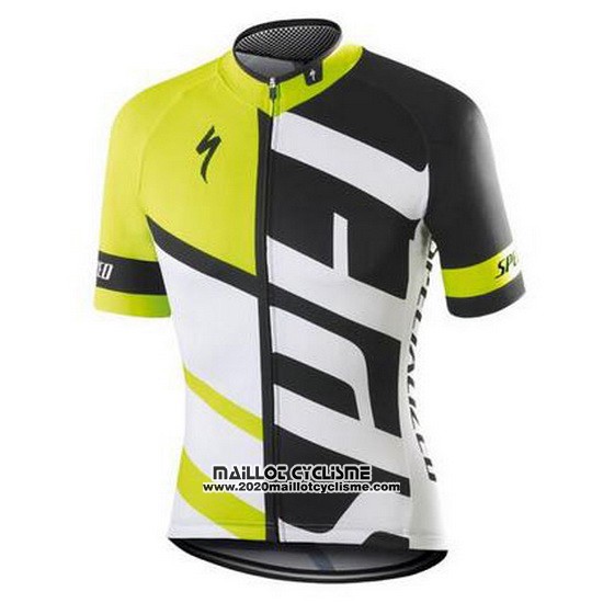 2016 Maillot Ciclismo Specialized Blanc et Vert Manches Courtes et Cuissard