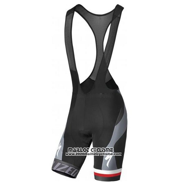 2016 Maillot Ciclismo Specialized Fonce Rouge et Noir Manches Courtes et Cuissard