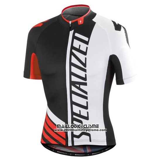 2016 Maillot Ciclismo Specialized Lumiere Noir et Blanc Manches Courtes et Cuissard