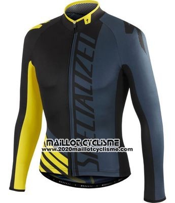 2016 Maillot Ciclismo Specialized Noir Manches Longues et Cuissard