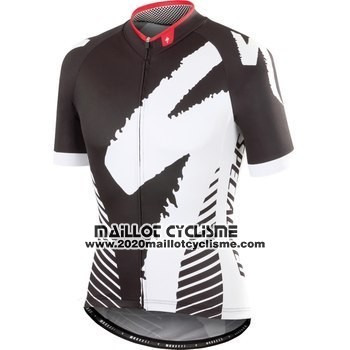 2016 Maillot Ciclismo Specialized Noir et Gris Manches Courtes et Cuissard