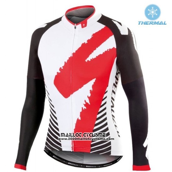 2016 Maillot Ciclismo Specialized Rouge et Blanc Manches Longues et Cuissard