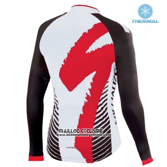 2016 Maillot Ciclismo Specialized Rouge et Blanc Manches Longues et Cuissard