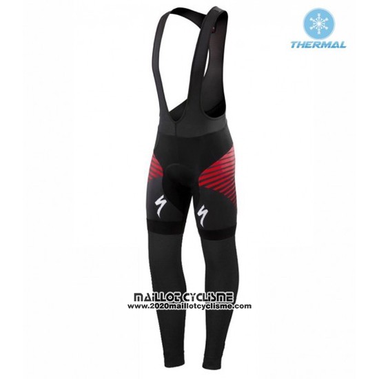 2016 Maillot Ciclismo Specialized Rouge et Blanc Manches Longues et Cuissard