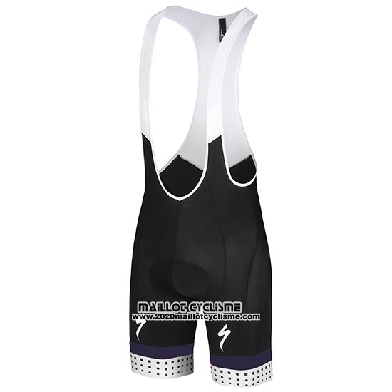 2018 Maillot Ciclismo Specialized Blanc Rouge Violet Manches Courtes et Cuissard