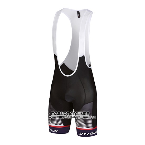2018 Maillot Ciclismo Specialized Blanc Violet Manches Courtes et Cuissard