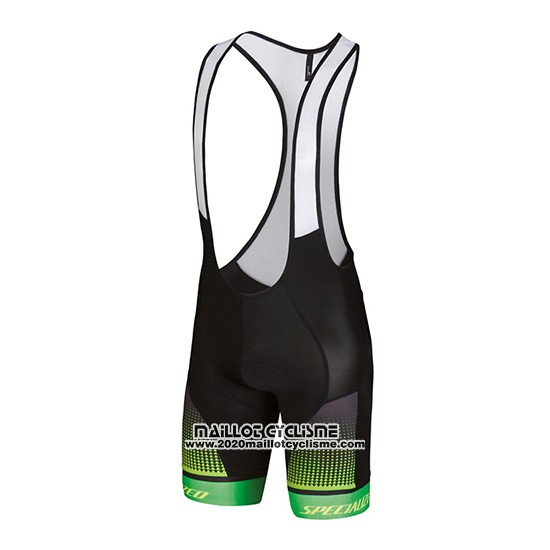 2018 Maillot Ciclismo Specialized Jaune Vert Noir Manches Courtes et Cuissard