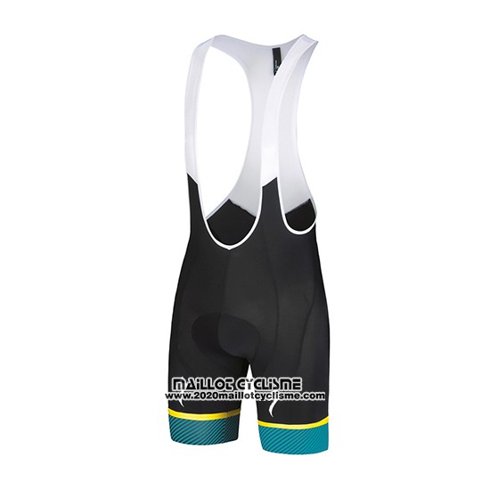 2018 Maillot Ciclismo Specialized Noir Bleu Jaune Manches Courtes et Cuissard