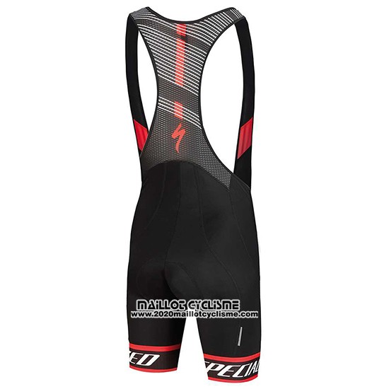 2018 Maillot Ciclismo Specialized Rose Noir Manches Courtes et Cuissard