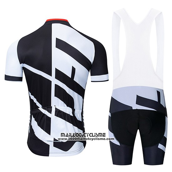 2019 Maillot Ciclismo Specialized Blanc Noir Manches Courtes et Cuissard