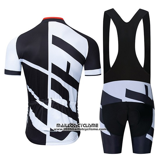 2019 Maillot Ciclismo Specialized Blanc Noir Manches Courtes et Cuissard