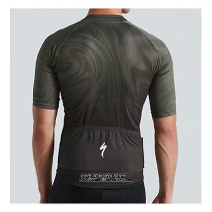 2021 Maillot Cyclisme Specialized Profond Vert Manches Courtes et Cuissard