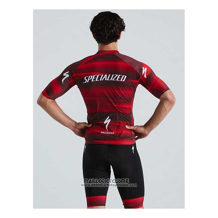 2021 Maillot Cyclisme Specialized Rouge Manches Courtes et Cuissard