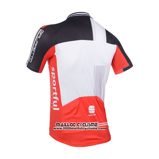 2013 Maillot Ciclismo Sportful Blanc et Rouge Manches Courtes et Cuissard