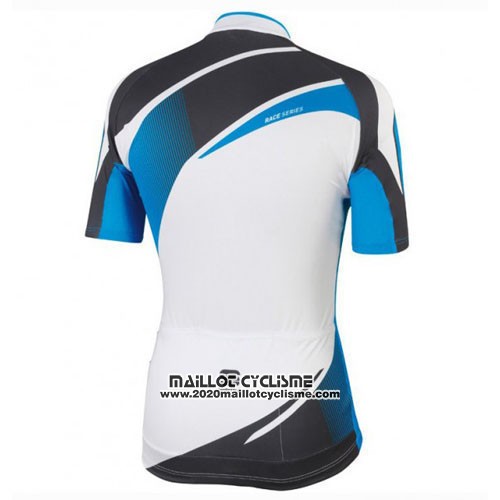 2016 Maillot Ciclismo Sportful Blanc et Bleu Manches Courtes et Cuissard