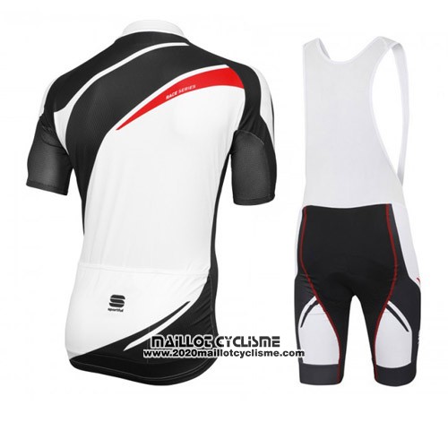 2016 Maillot Ciclismo Sportful Blanc et Noir Manches Courtes et Cuissard