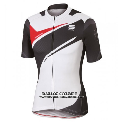 2016 Maillot Ciclismo Sportful Blanc et Noir Manches Courtes et Cuissard