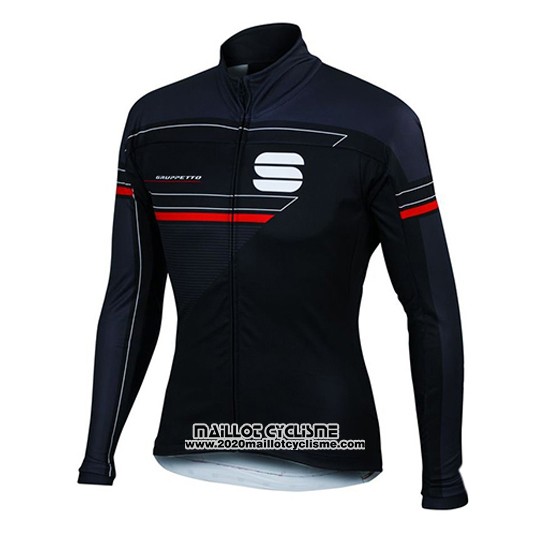 2016 Maillot Ciclismo Sportful Bleu et Noir Manches Longues et Cuissard