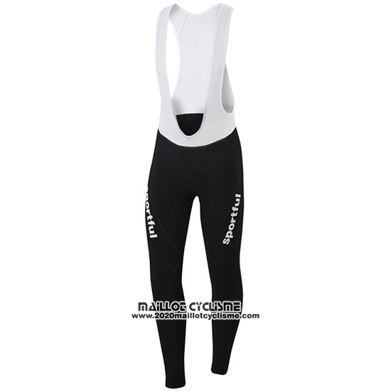 2016 Maillot Ciclismo Sportful Bleu et Noir Manches Longues et Cuissard