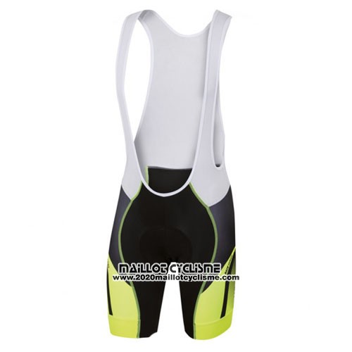 2016 Maillot Ciclismo Sportful Jaune et Noir Manches Courtes et Cuissard
