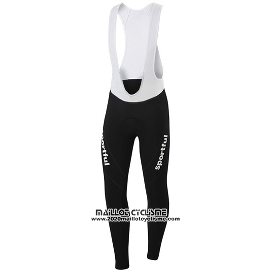 2016 Maillot Ciclismo Sportful Noir et Rouge Manches Longues et Cuissard