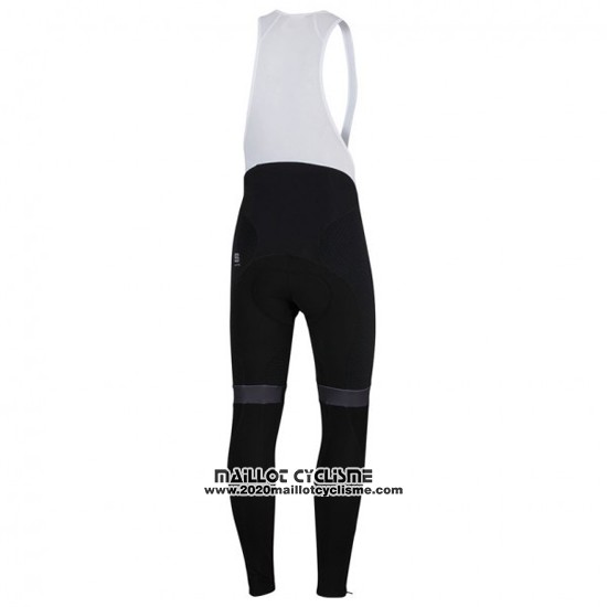 2016 Maillot Ciclismo Sportful Noir et Rouge Manches Longues et Cuissard