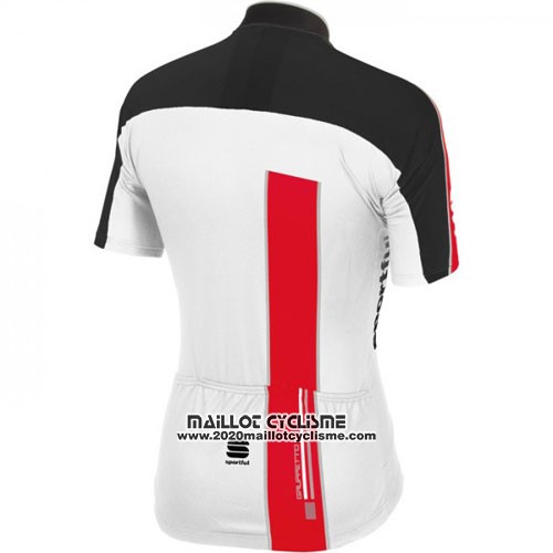 2016 Maillot Ciclismo Sportful Rouge et Blanc Manches Courtes et Cuissard