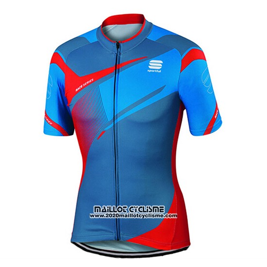 2017 Maillot Ciclismo Sportful Bleu Manches Courtes et Cuissard