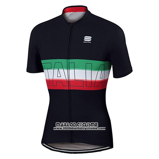 2017 Maillot Ciclismo Sportful Noir Manches Courtes et Cuissard