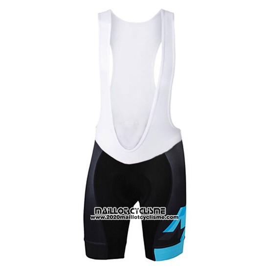2017 Maillot Ciclismo Sportful Noir et Bleu Manches Courtes et Cuissard