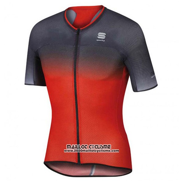 2017 Maillot Ciclismo Sportful R&d Ultraskin Rouge et Gris Manches Courtes et Cuissard