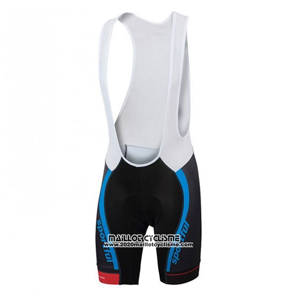2017 Maillot Ciclismo Sportful SC Bleu et Noir Manches Courtes et Cuissard