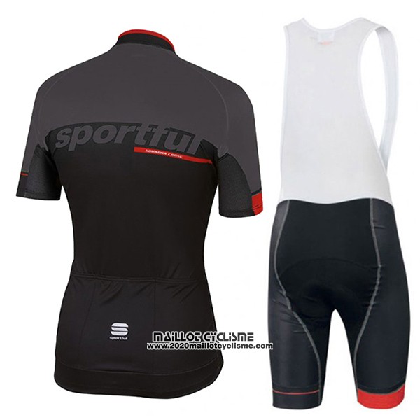 2017 Maillot Ciclismo Sportful SC Noir Manches Courtes et Cuissard