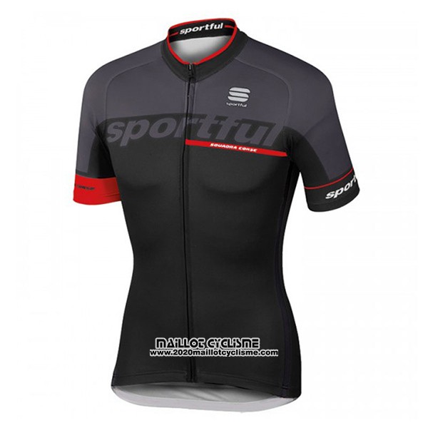 2017 Maillot Ciclismo Sportful SC Noir Manches Courtes et Cuissard