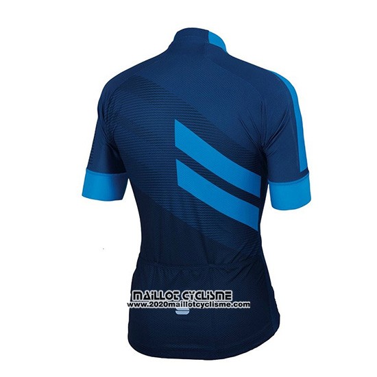 2018 Maillot Ciclismo Sportful Fonce Bleu Manches Courtes et Cuissard
