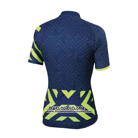 2018 Maillot Ciclismo Sportful Prism Fonce Bleu Manches Courtes et Cuissard